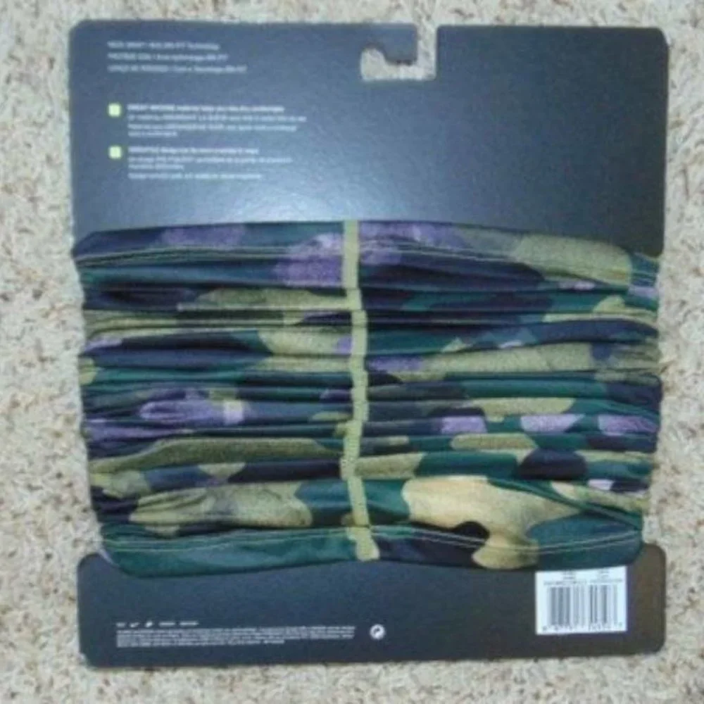 Mens Neck Gaiter NIKE Dri-Fit Mens Green Pink Mask Headband Face Shield Wrap